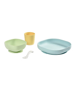 Beaba Baby Weaning Beaba Silicone Meal Weaning Set (4 Pack) - Blue