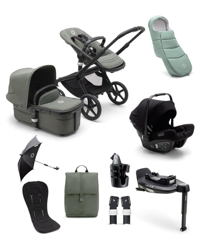 Bugaboo Bugaboo Fox5 Ultimate Travel System Bundle In Forest Green