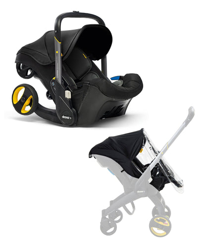 Cybex Doona™ Infant Car Seat / Stroller & Raincover Bundle - Nitro Black