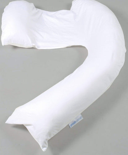 Dream Genii Breastfeeding Dreamgenii Pregnancy Support & Feeding Pillow - White cotton