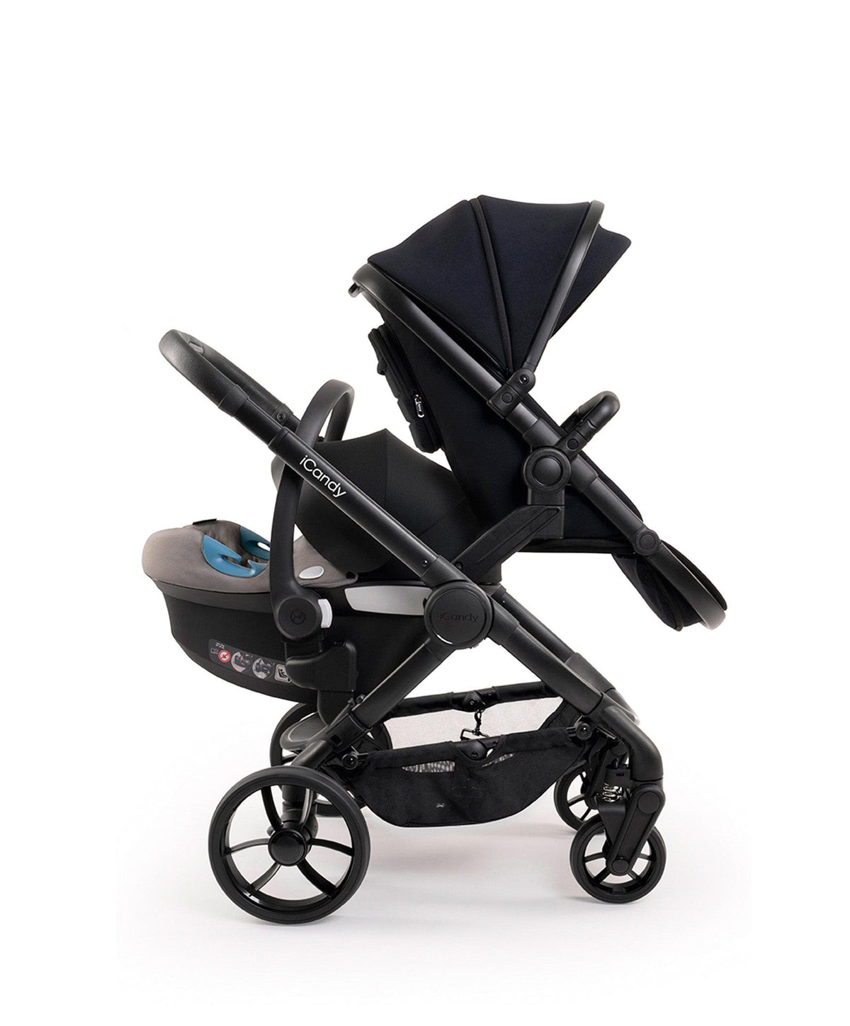 iCandy Peach Double Pushchair Black – Mamas Papas UK