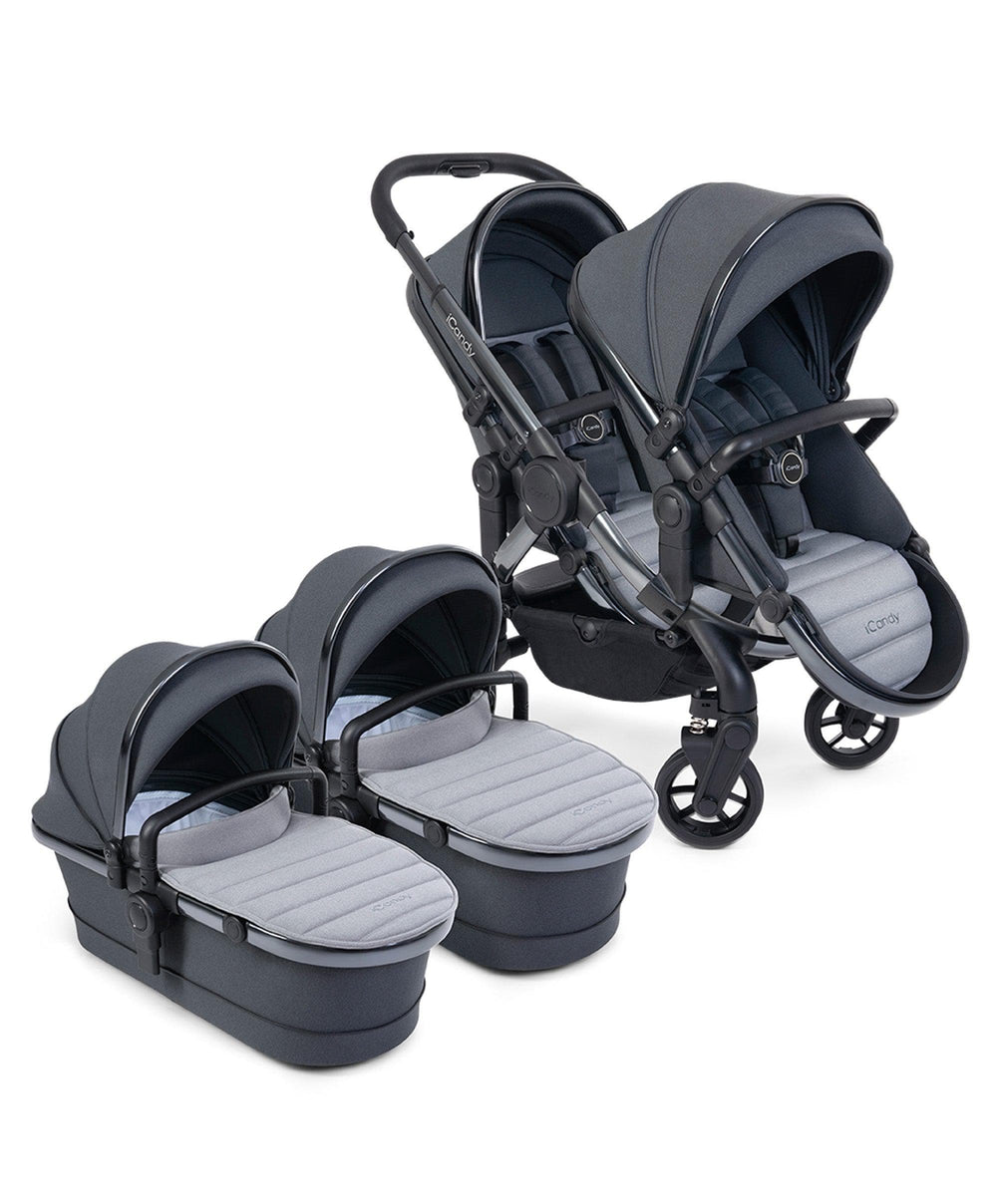 iCandy Peach Twin Pushchair Truffle – Mamas Papas UK