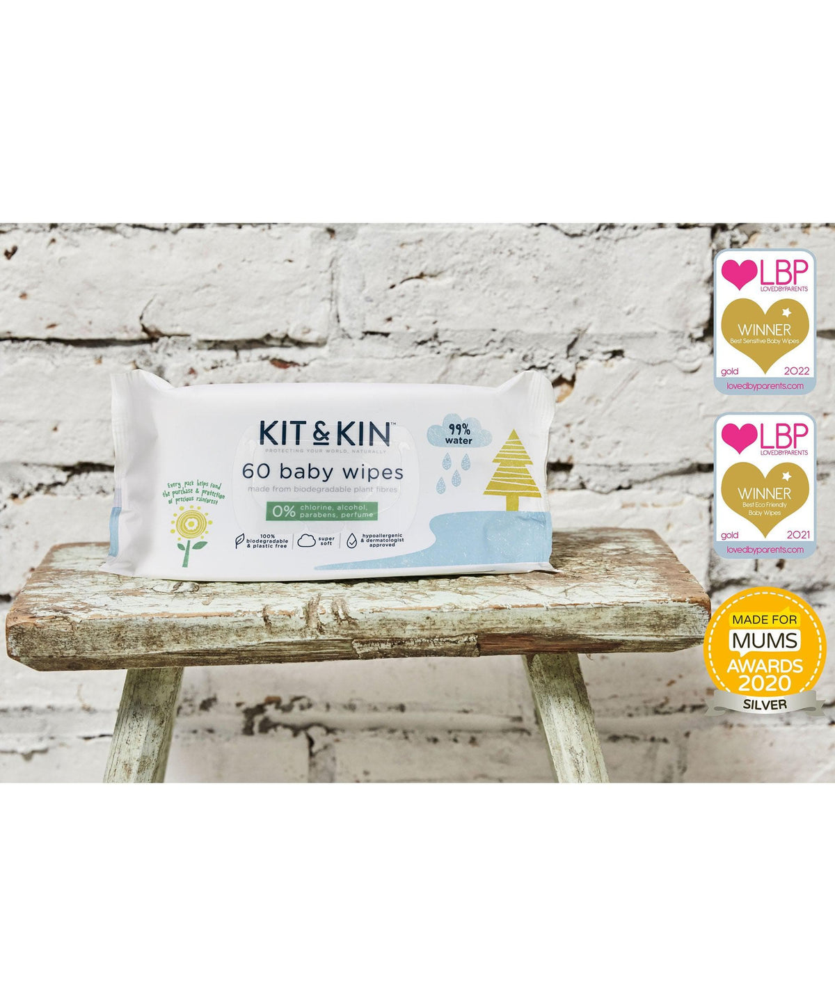 Kit And Kin Me Kit & Kin Biodegradable Baby Wipes – Mamas & Papas UK