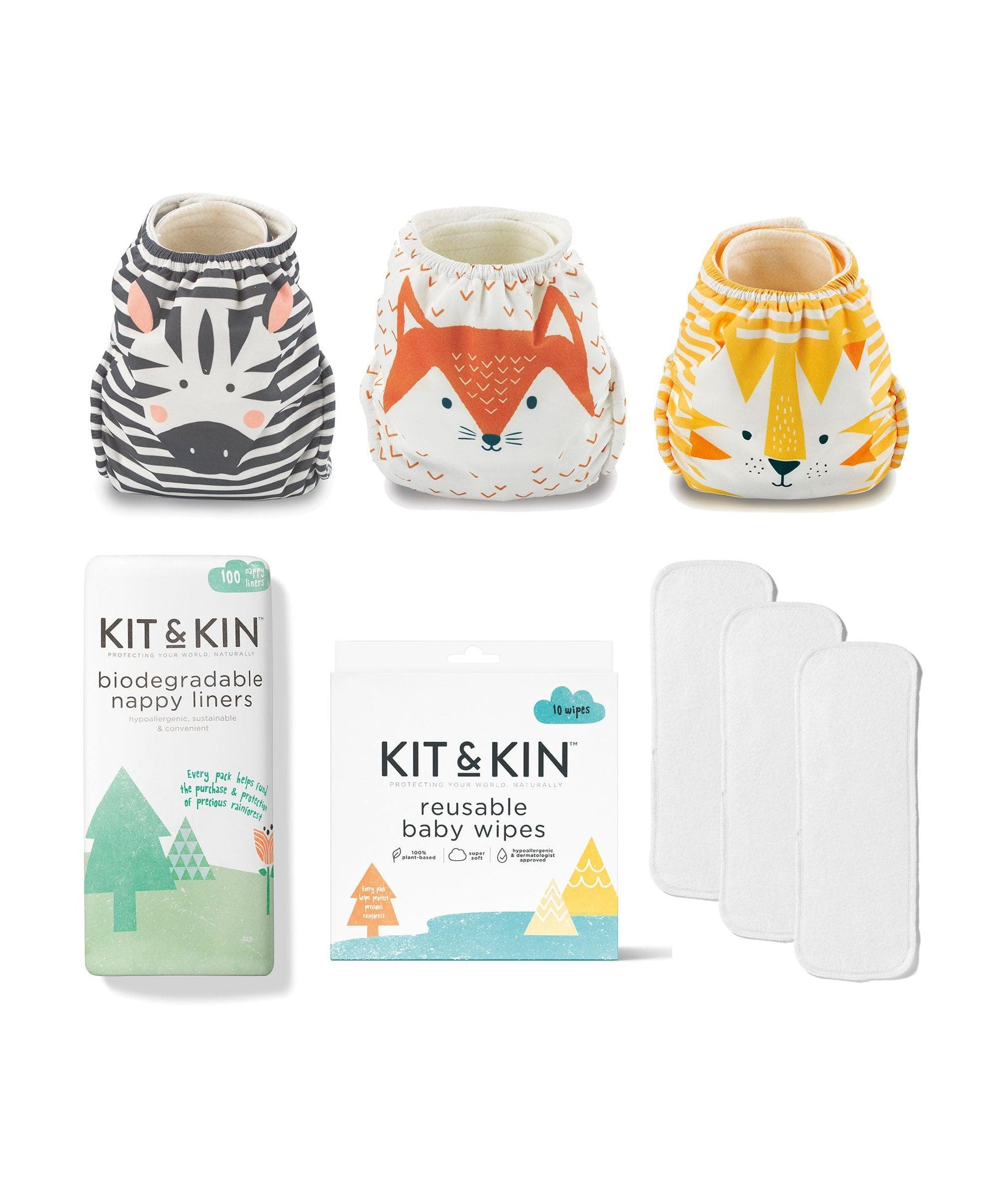 Kit & Kin Reusable Nappies Essentials Kit – Mamas & Papas UK