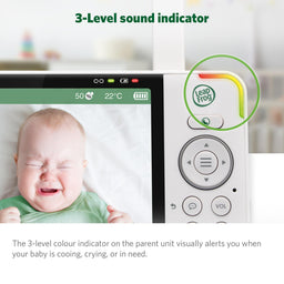 Leapfrog Baby Monitors LeapFrog LF915HD 5" Video Baby Monitor with Colour Night Vision - White