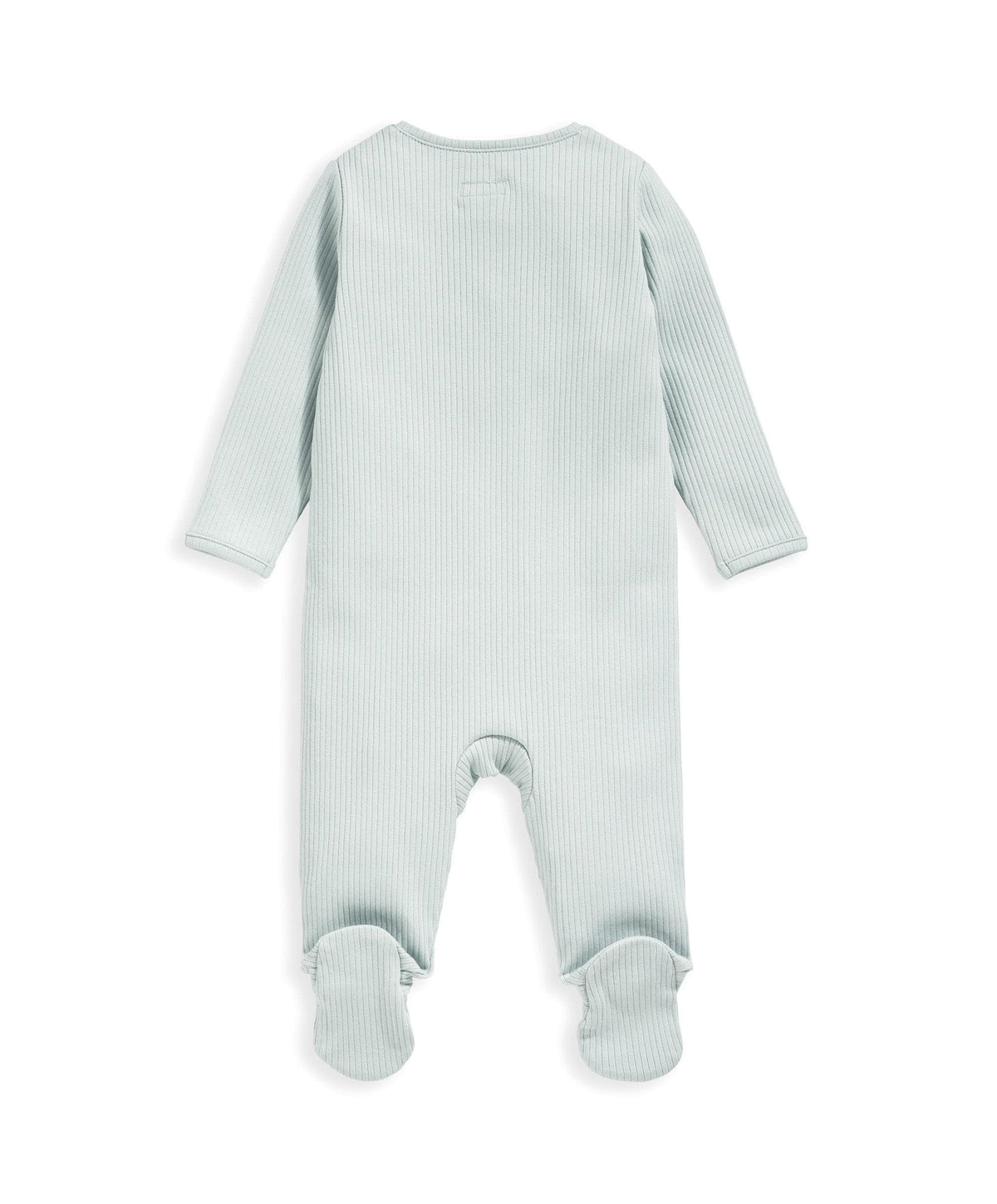 Organic Cotton Ribbed Sleepsuit - Blue – Mamas & Papas UK