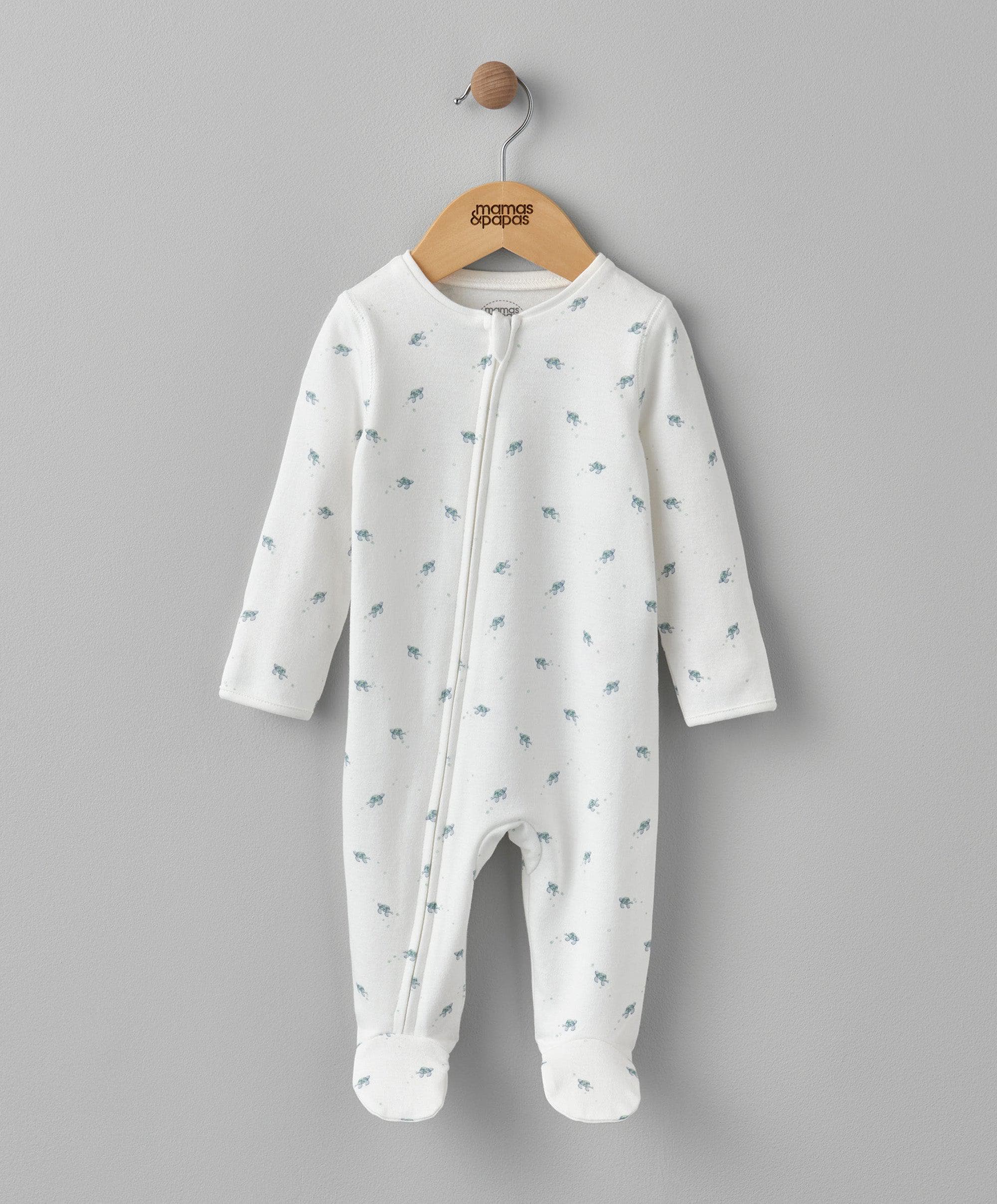 Turtle Zip Sleepsuit | Baby Clothing – Mamas & Papas UK
