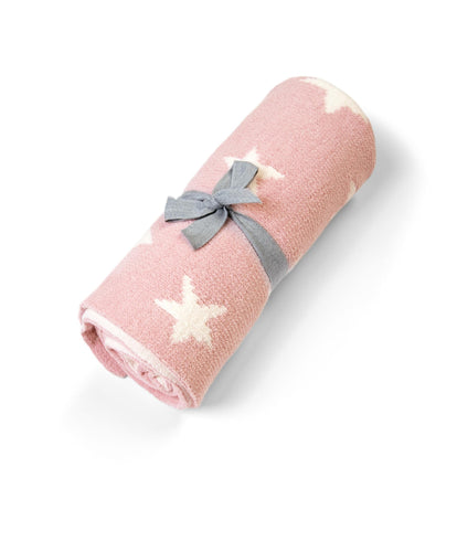 Mamas & Papas Blankets Chenille Blanket - Pink Star