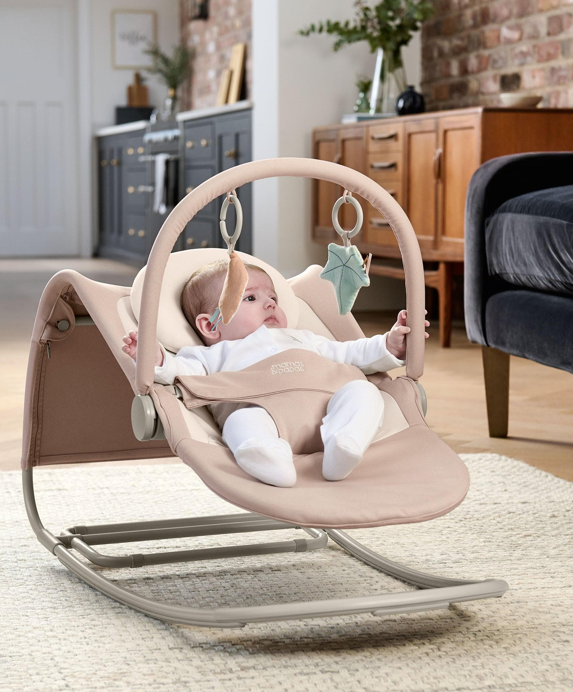 Tempo Baby Bouncer Blush Rockers Bouncers – Mamas Papas UK