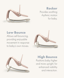 Mamas & Papas Bouncers Tempo 3-in-1 Rocker/Bouncer - Blush