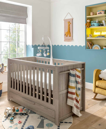 Mamas & Papas Cot Beds Franklin Baby Cot Bed - Grey Wash