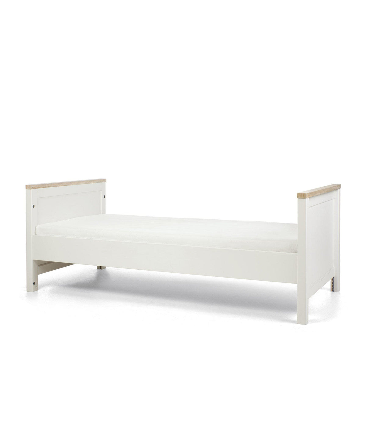 Harwell Baby Cot Bed White/Oak Nursery Furniture Mamas & Papas UK