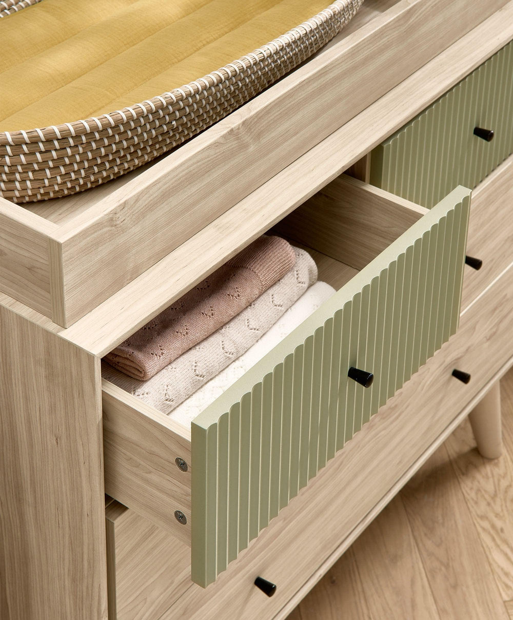 Mamas &amp; Papas Dressers &amp; Changers Coxley Nusery Dresser Changer - Natural/Olive Green