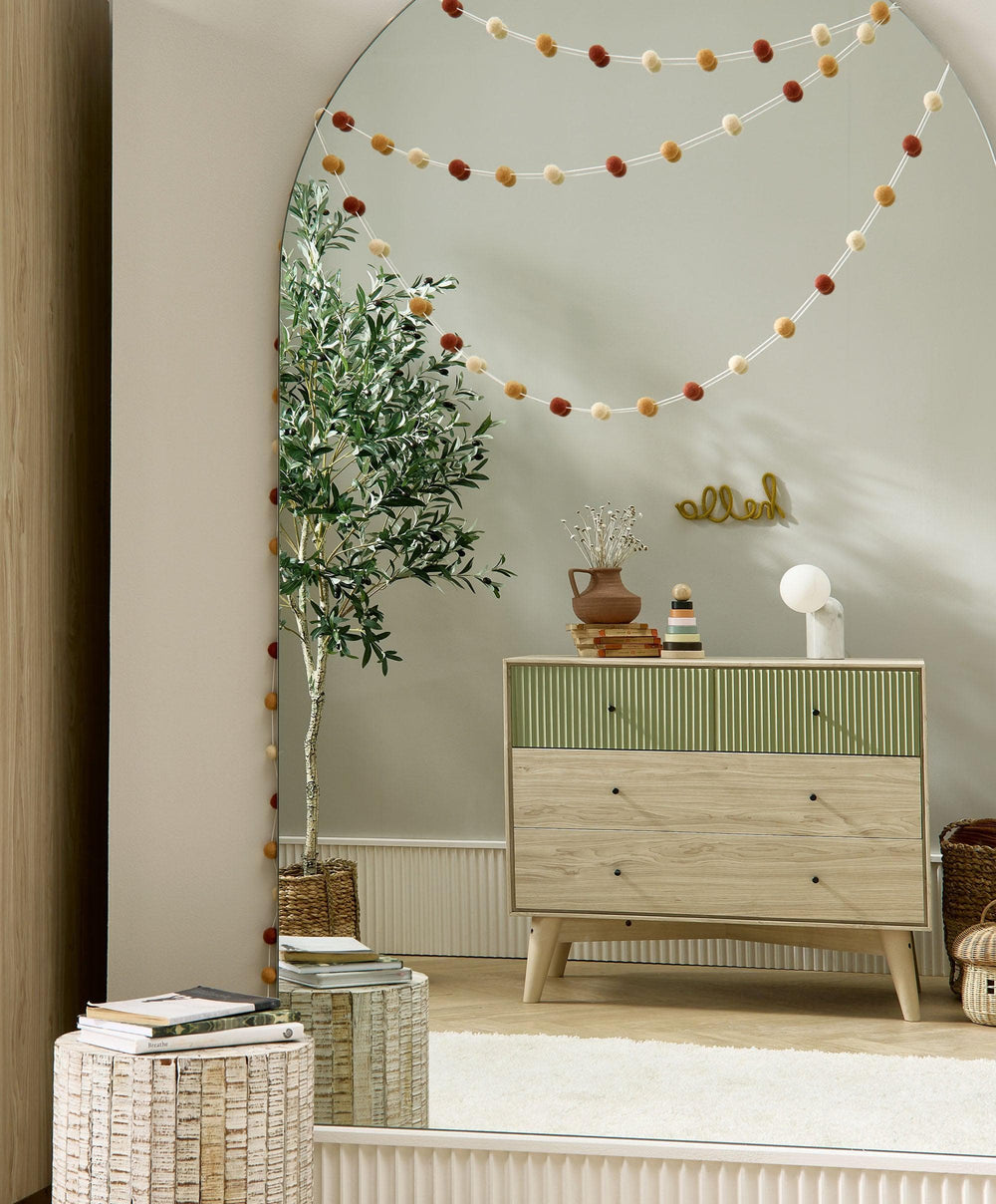 Mamas &amp; Papas Dressers &amp; Changers Coxley Nusery Dresser Changer - Natural/Olive Green