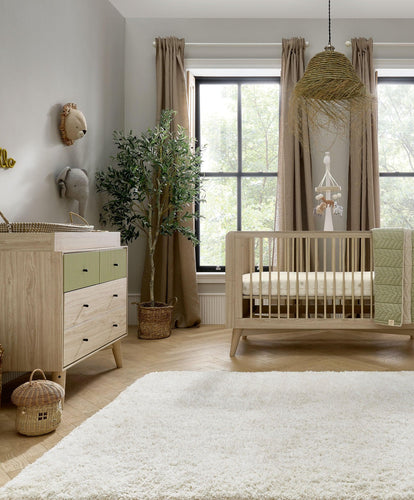 Mamas & Papas Furniture Sets Coxley 2 Piece Furniture Set - Natural/Olive Green