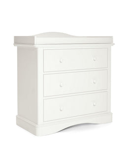 Mamas & Papas Furniture Sets Flyn 3 Piece Cotbed Range with Dresser Changer and Wardrobe - White