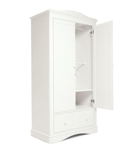 Mamas & Papas Furniture Sets Flyn 3 Piece Cotbed Range with Dresser Changer and Wardrobe - White