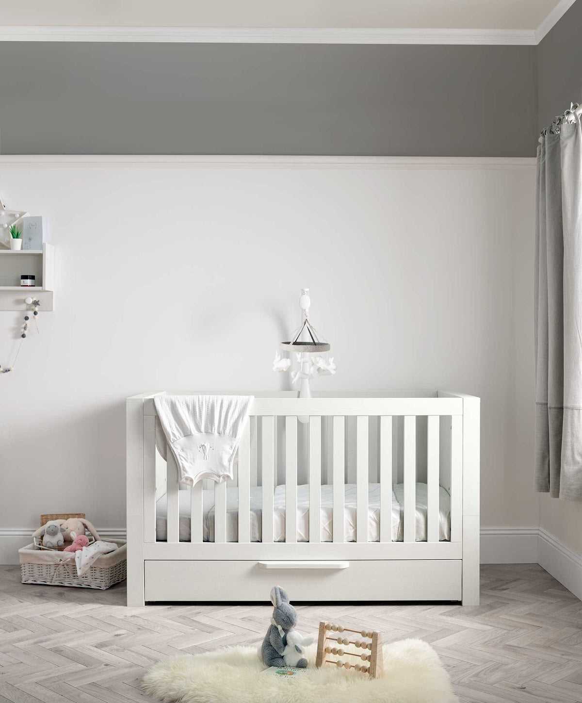Franklin 2 Piece Cotbed Set White Nursery Furniture Mamas & Papas UK