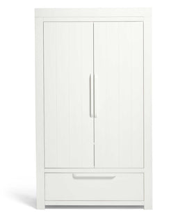 Mamas & Papas Furniture Sets Franklin 3 Piece Cotbed Range with Dresser and Wardrobe - White Wash