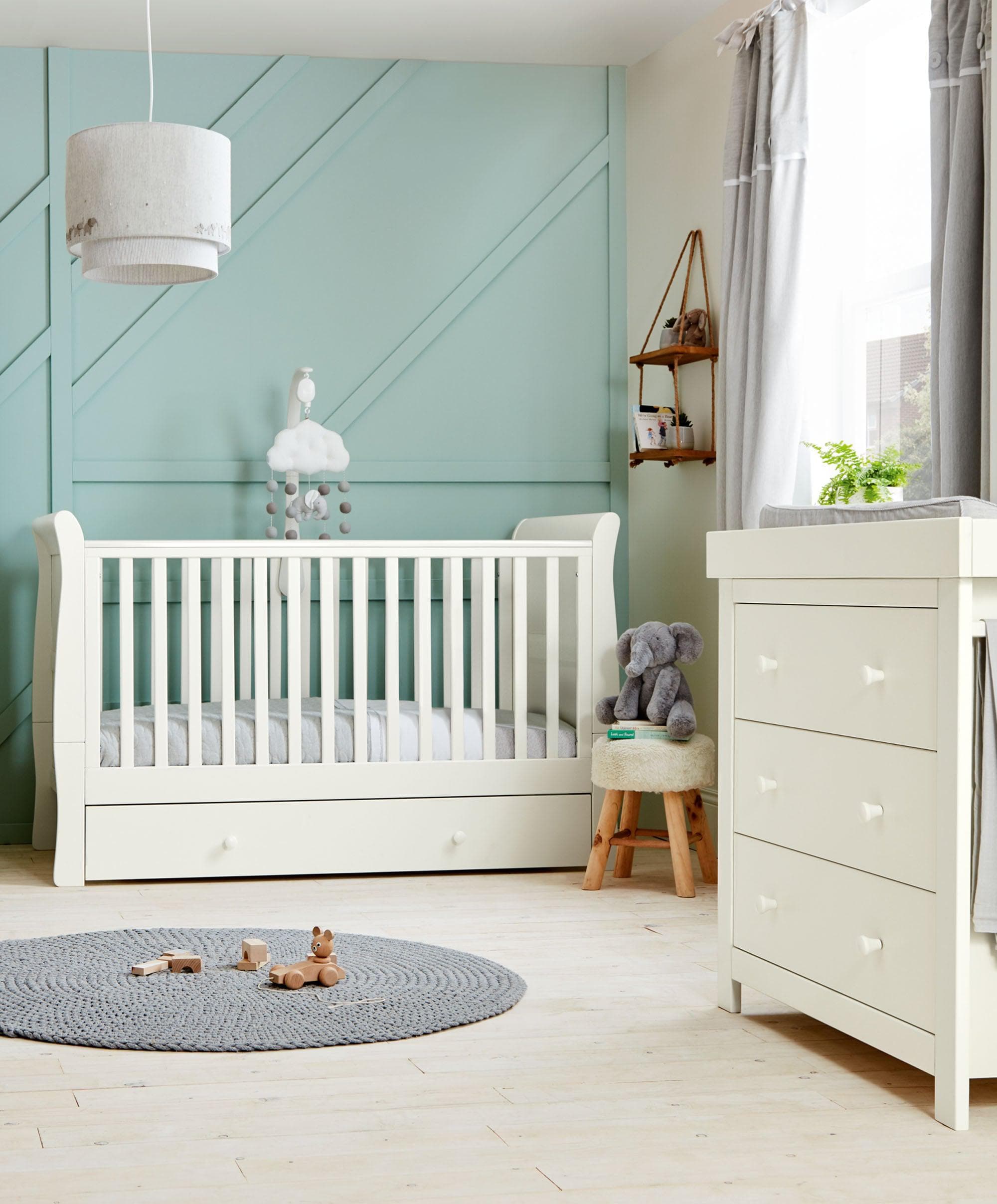 Mia Piece Cotbed Set with Dresser Changer White – Mamas Papas UK