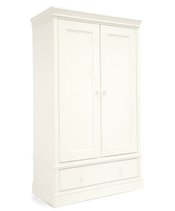 Mamas & Papas Furniture Sets Oxford 3 Piece Nursery Furniture Set with Cotbed, Dresser and Wardrobe - Pure White