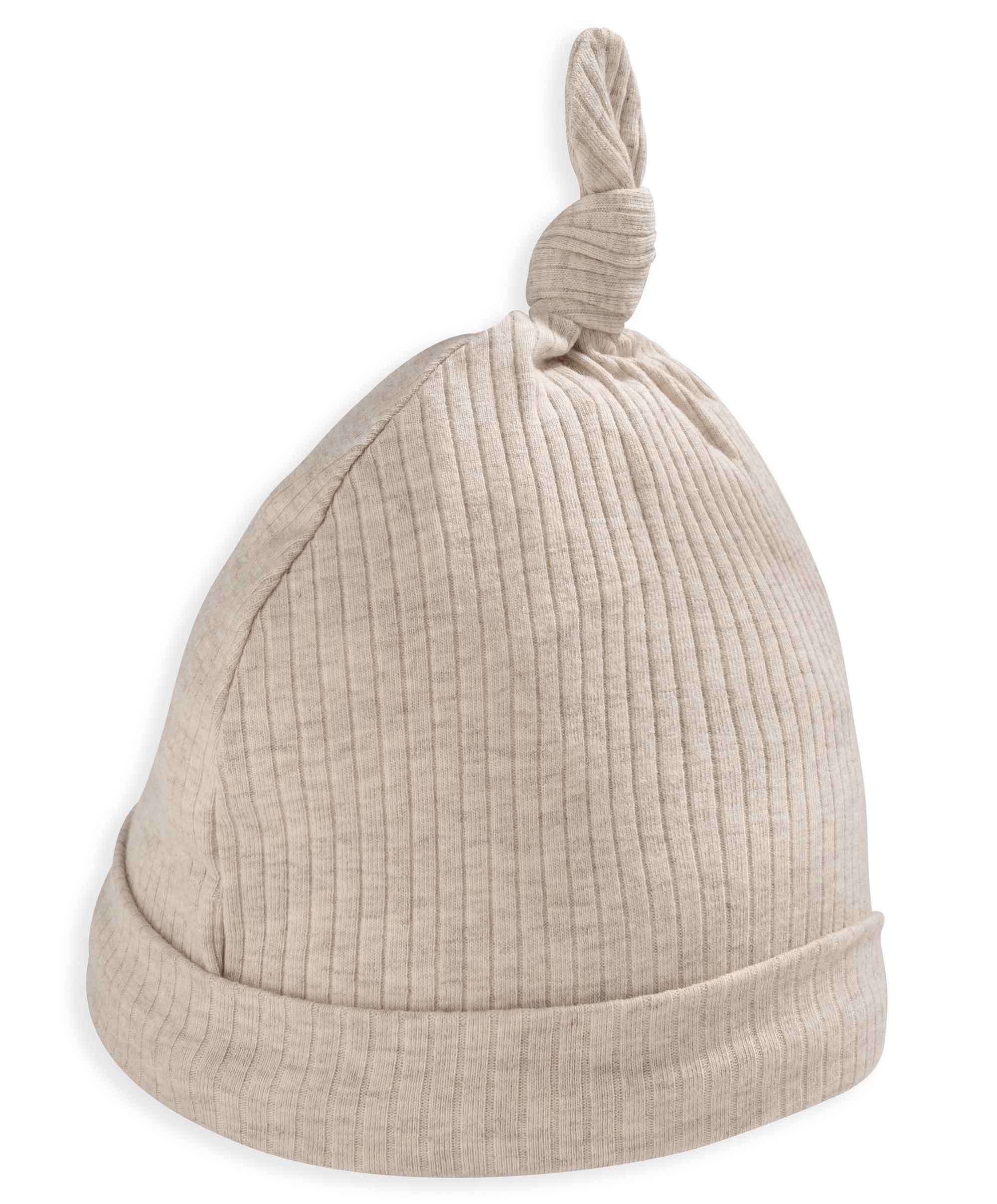 Organic Cotton Ribbed Hat Oatmeal