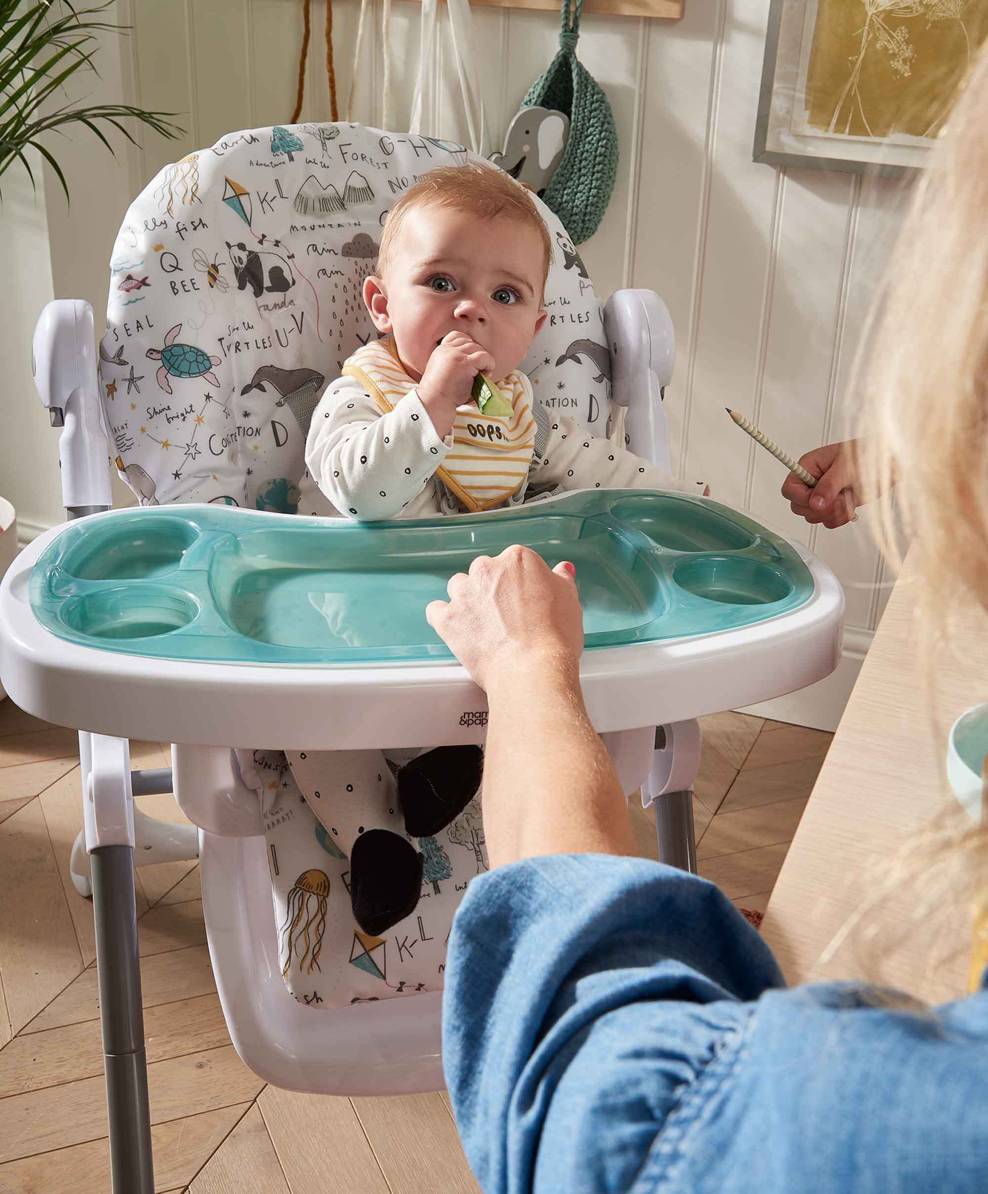 Snax Highchair Happy Planet Feeding Weaning – Mamas Papas UK