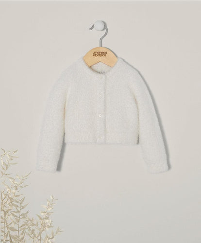 Mamas & Papas Jumpers & Knitwear White Fluffy Cardigan