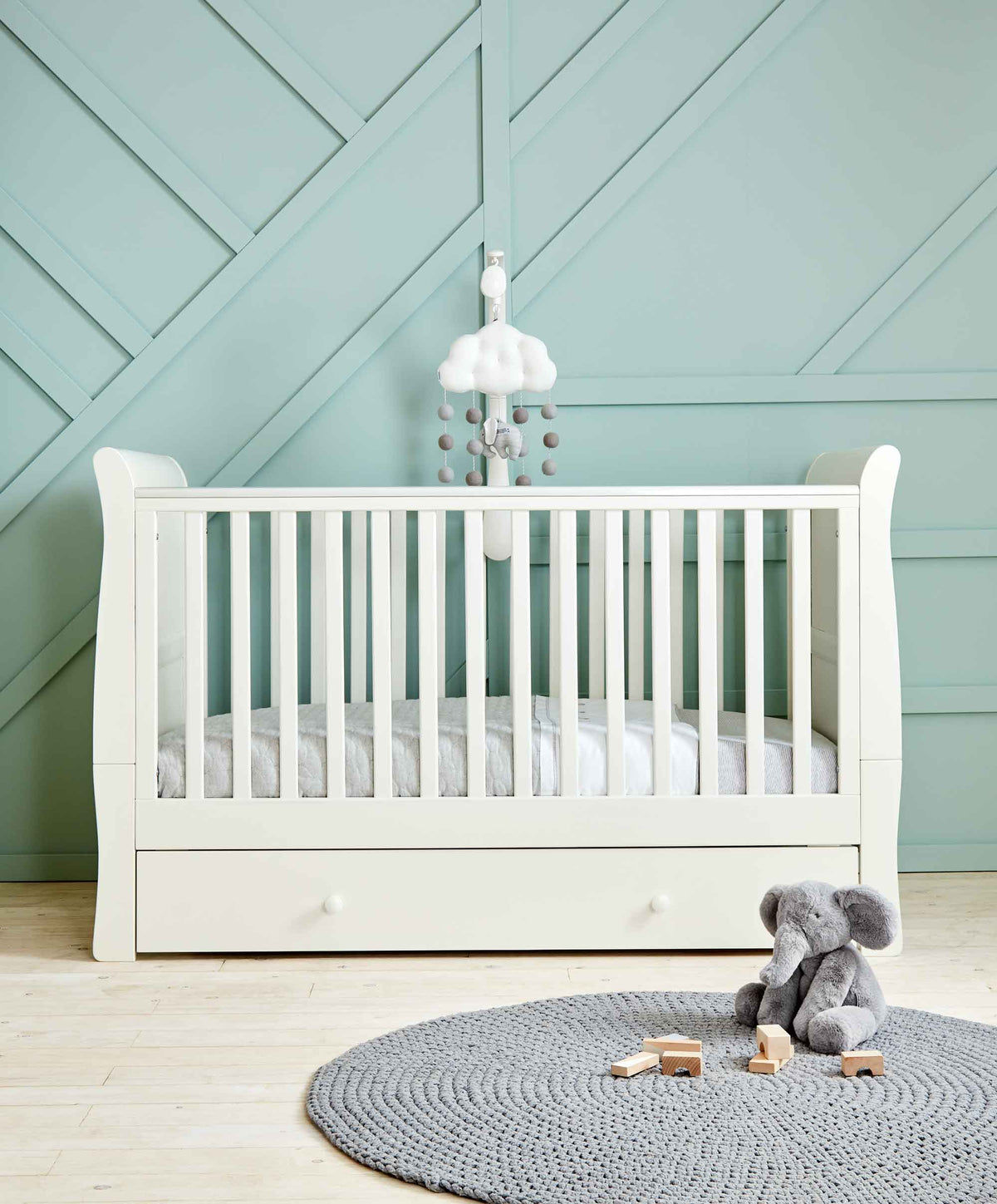 Mamas & Papas Mia Baby Cot Bed - White