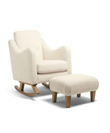 Mamas & Papas Nursing Chairs Bowdon Nursing Chair & Footstool - Off-White Boucle