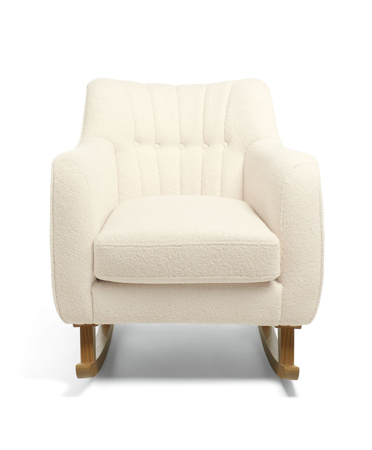 Hilston Nursing Chair & Footstool OffWhite Boucle Mamas & Papas UK