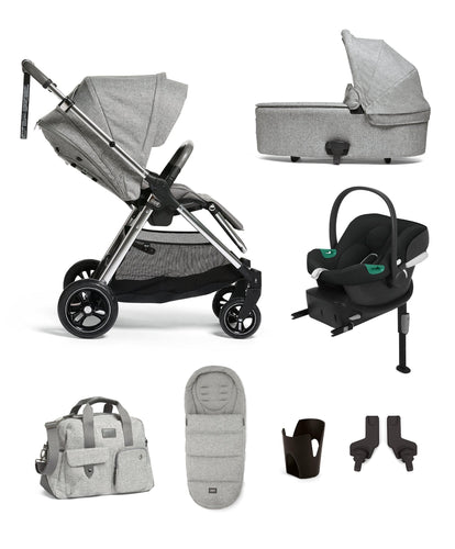 Mamas & Papas Pushchairs Filp XT3 7 Piece Complete Bundle with Aton B2 Car Seat and Base in Skyline Grey
