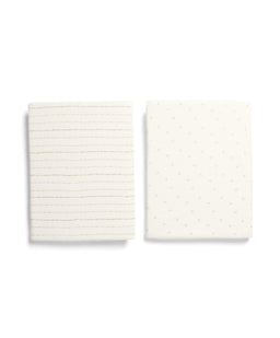 Mamas & Papas Sheets Oatmeal Universal Crib Sheets - 2 Pack