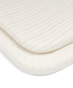 Mamas & Papas Sheets Oatmeal Universal Crib Sheets - 2 Pack