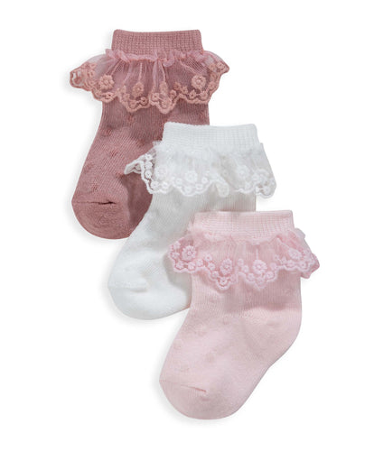 Mamas & Papas Socks & Tights Frill Socks Multipack - Set of 3