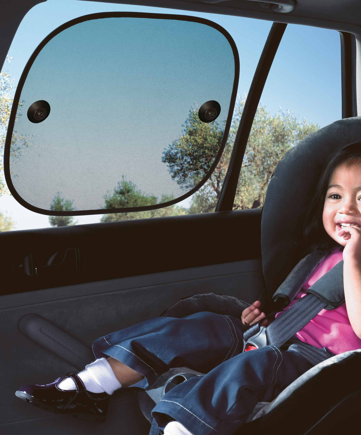 maxi cosi car window shade 2 pack large black Folding Sunshade 2 Pack
