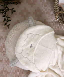 Mamas & Papas Towelling Hooded Towel - Lamb
