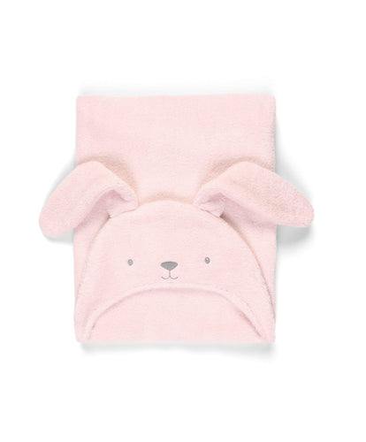 Mamas & Papas Towelling Hooded Towel - Pink Bunny