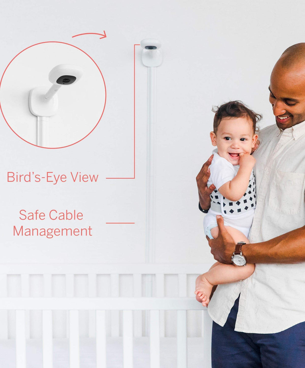 Nanit Pro Baby Monitor & Wall Mount White Baby Monitors Mamas
