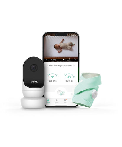 Owlet Baby Monitors Owlet Monitor Duo: Smart Sock 3 + Cam 2 - Mint