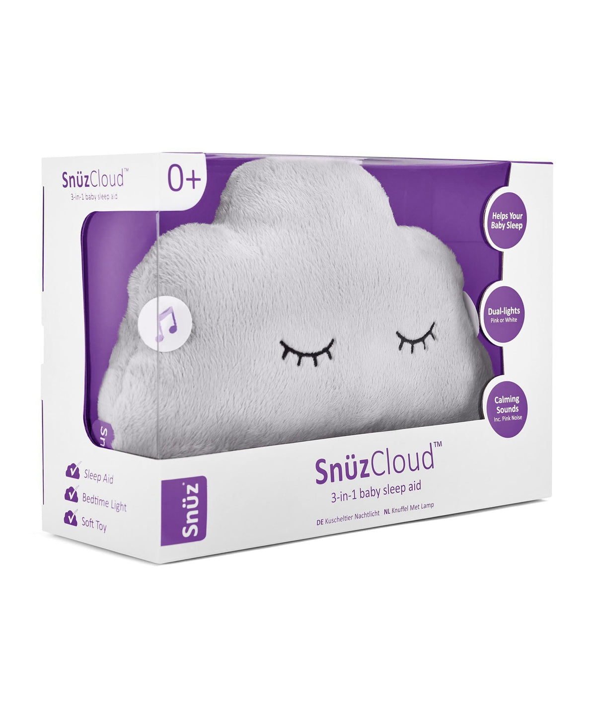 Snuz Cloud Baby Sleep Aid Grey Nursery Accessories Mamas & Papas UK
