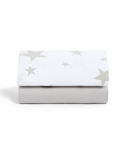 Snuz Sheets Snuz Fitted Crib Sheets 2 Pack - Grey Star