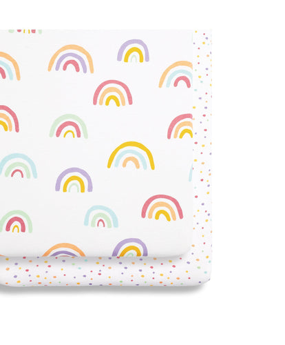 Snuz Sheets Snuz Fitted Crib Sheets 2 Pack - Rainbow